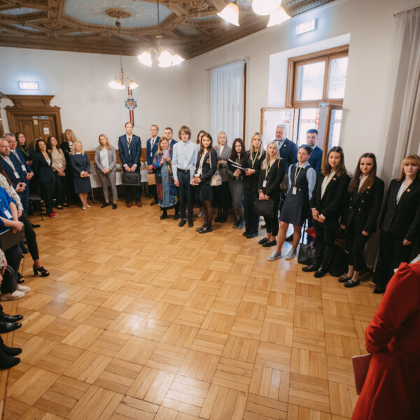 Svinīgā pasākuma atklāšanas ceremonija.