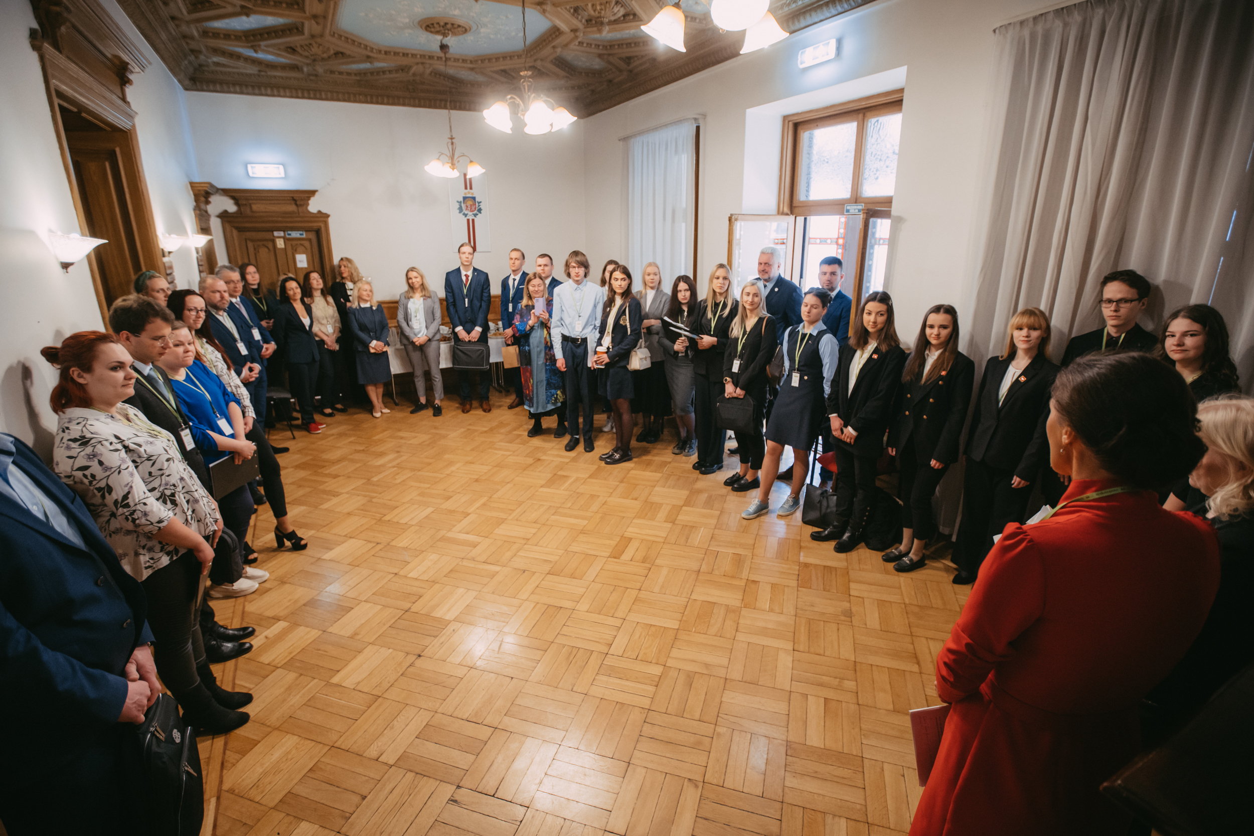 Svinīgā pasākuma atklāšanas ceremonija.