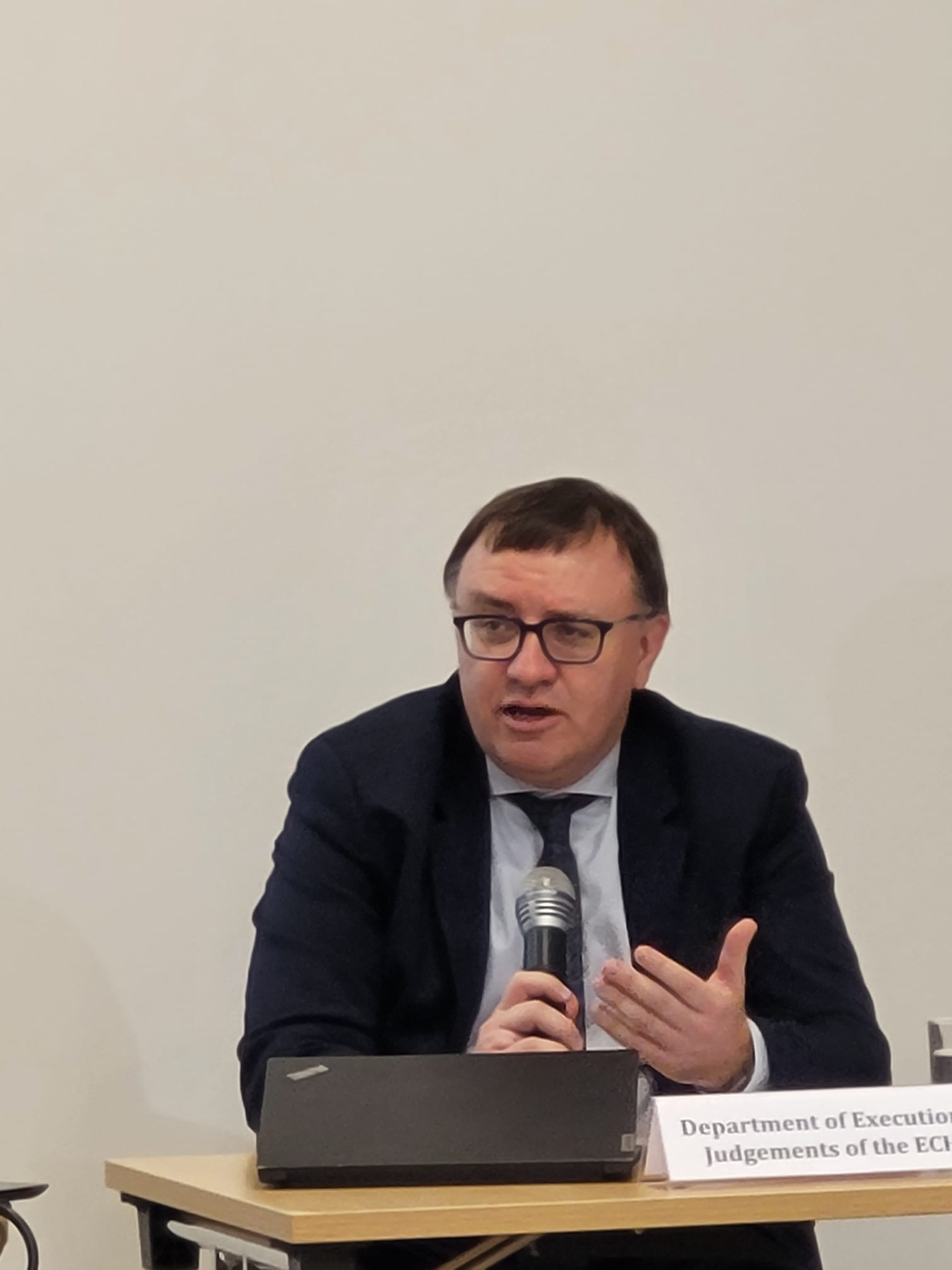 Eiropas Padomes Spriedumu izpildes departamenta direktors Pavlo Puškars