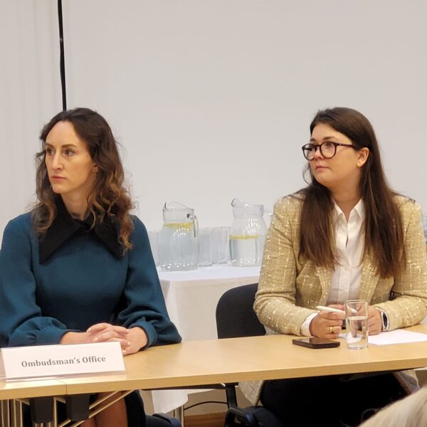 Tiesībsardze Karina Palkova un Latvijas pārstāve starptautiskajās cilvēktiesību institūcijās Elīna Luīze Vītola
