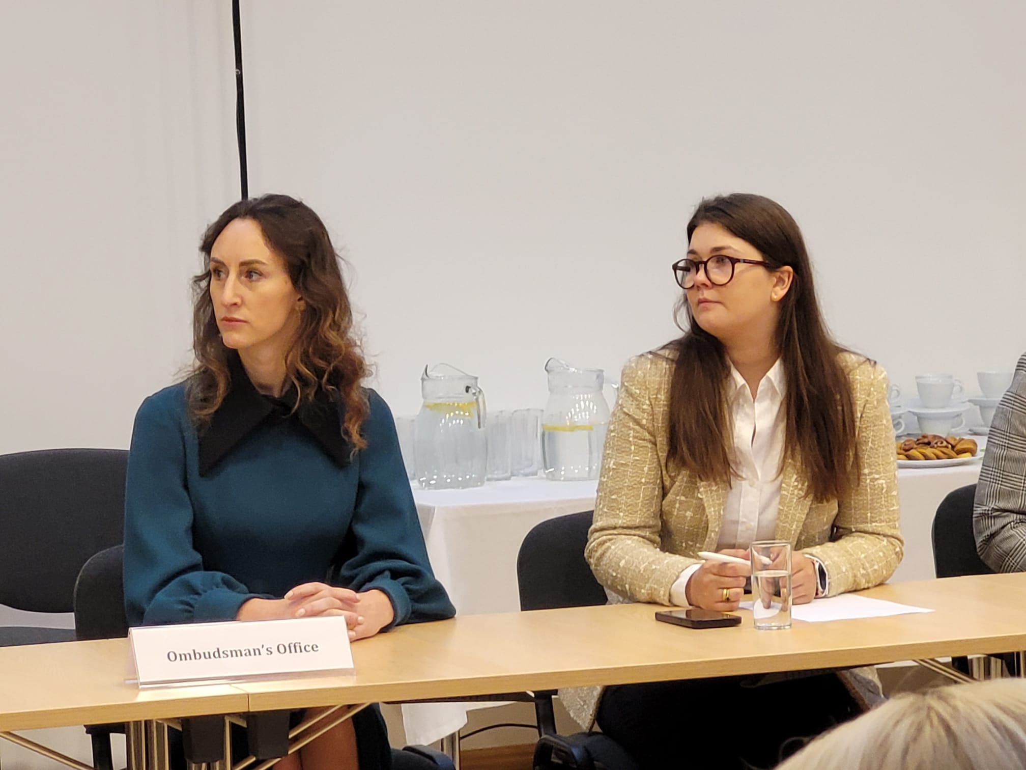 Tiesībsardze Karina Palkova un Latvijas pārstāve starptautiskajās cilvēktiesību institūcijās Elīna Luīze Vītola