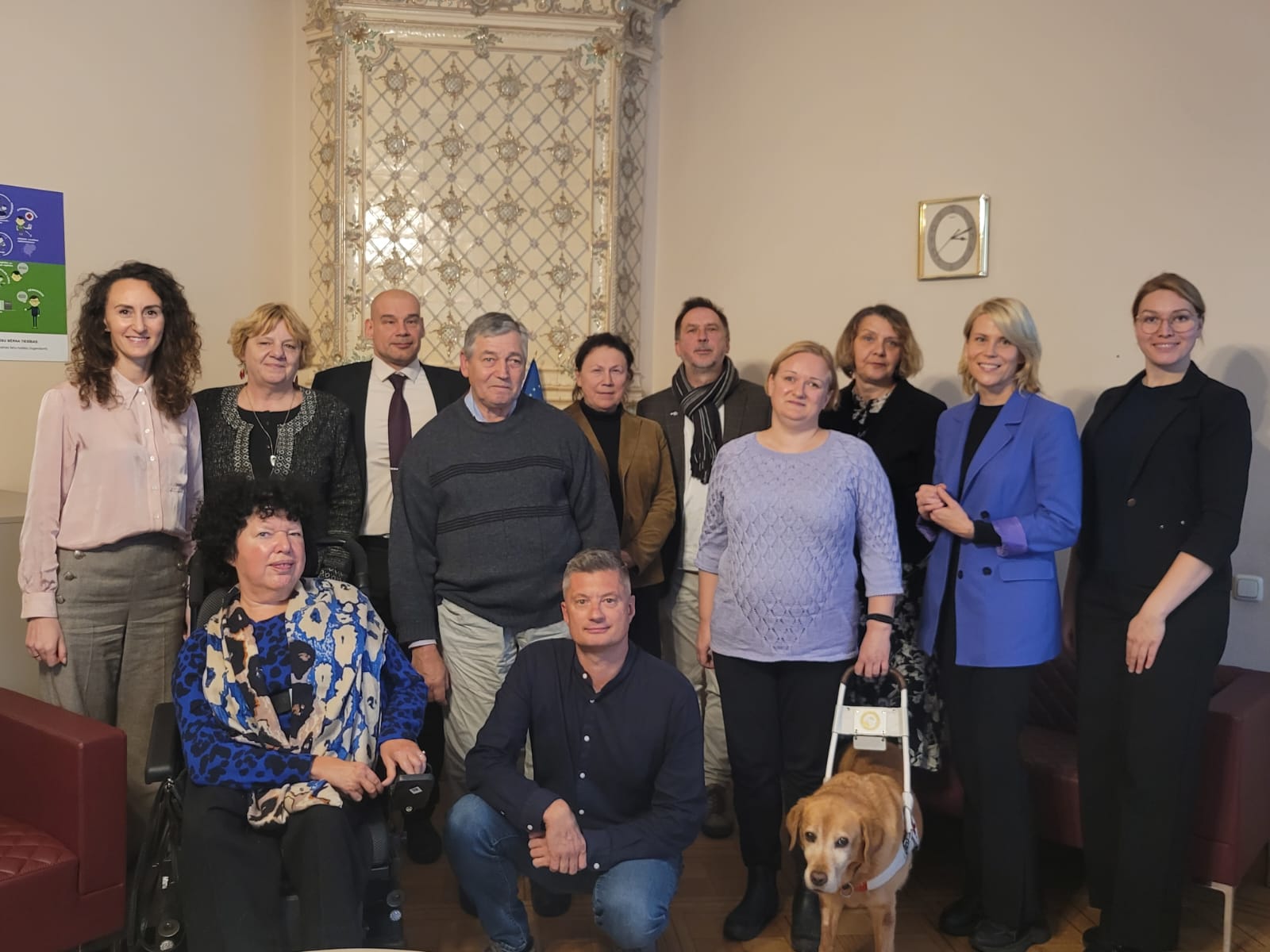 Tikšanās ar cilvēkus ar invaliditāti pārstāvošajām NVO Tiesībsarga birojā, kopbilde