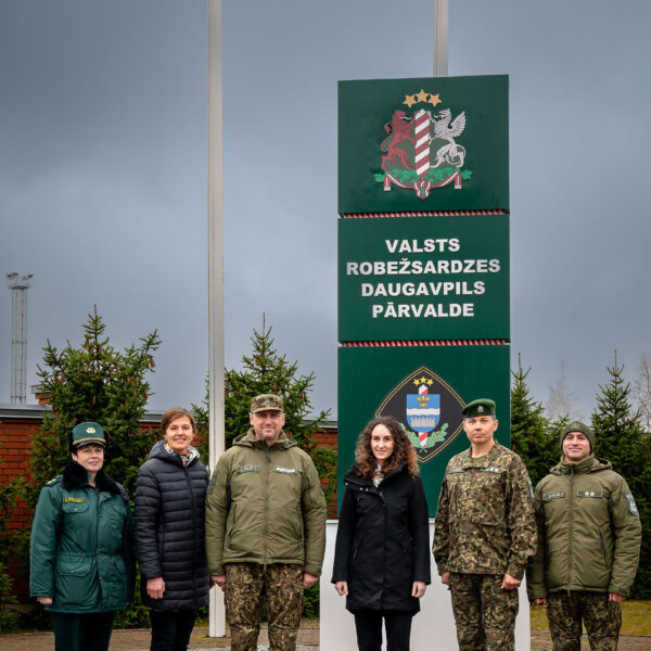 Tiesībsardzes Karinas Palkovas un tiesībsardzes vietnieces Inetas Piļānes vizīte Valsts robežsardzes Daugavpils pārvaldē