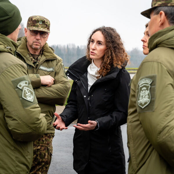 Tiesībsardzes Karinas Palkovas un tiesībsardzes vietnieces Inetas Piļānes vizīte Valsts robežsardzes Daugavpils pārvaldē