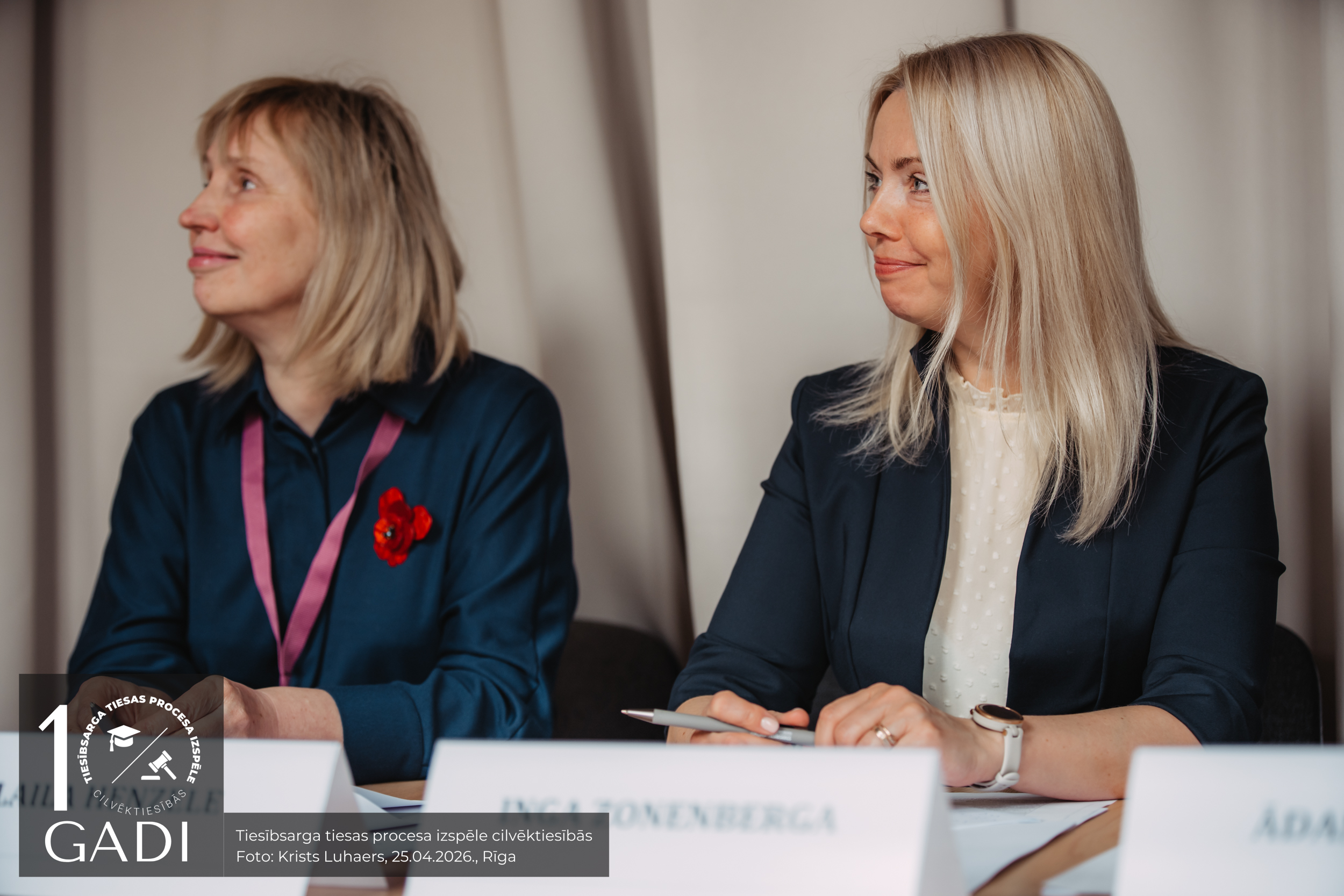 Izspēles tiesneses Laila Henzele un Inga Zonenberga
