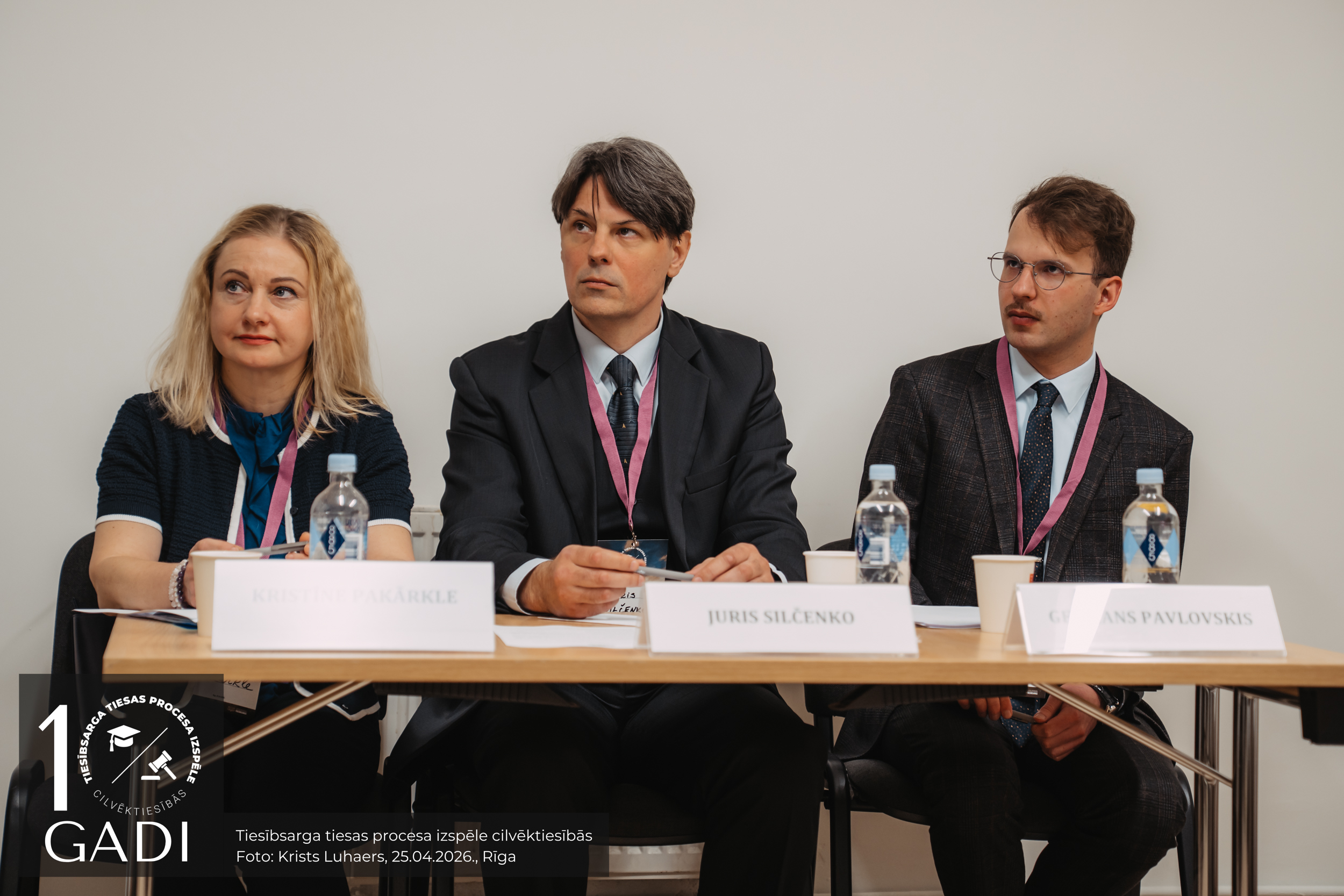 Izspēles tiesneši - Kristīne Pakārkle, Juris Siļčenko un Germans Pavlovskis