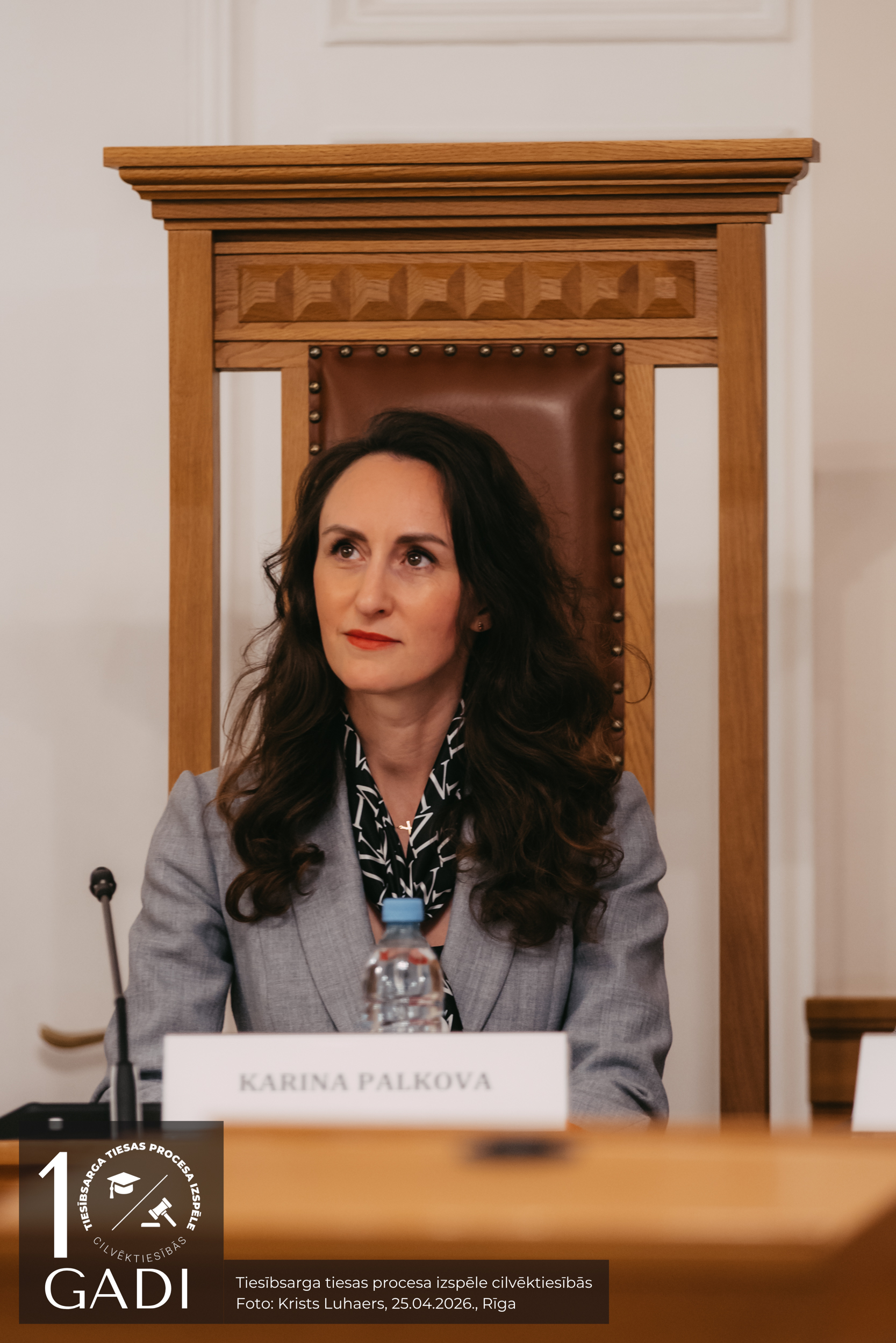 Fināla tiesnese, tiesībsardze Karina Palkova