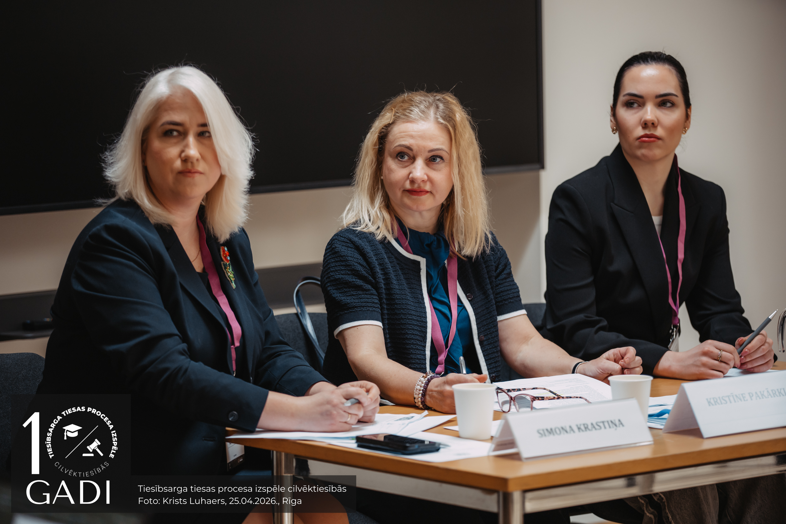 Izspēles tiesneses - Simona Krastiņa, Kristīne Pakārkle un Alise Gailīte